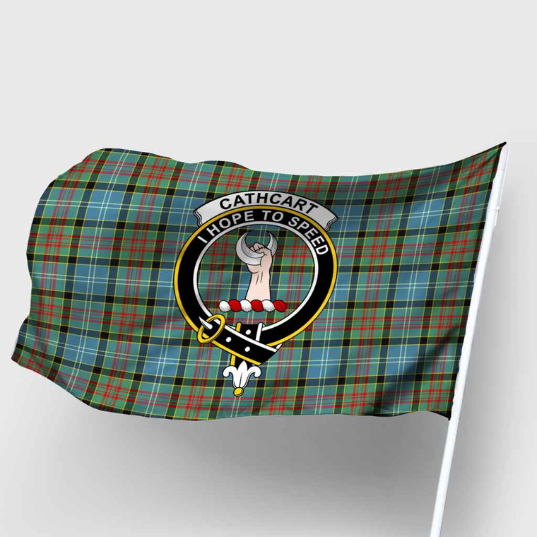 Scottish Cathcart Clan Crest Tartan Flag Parade Tartan Blether 2