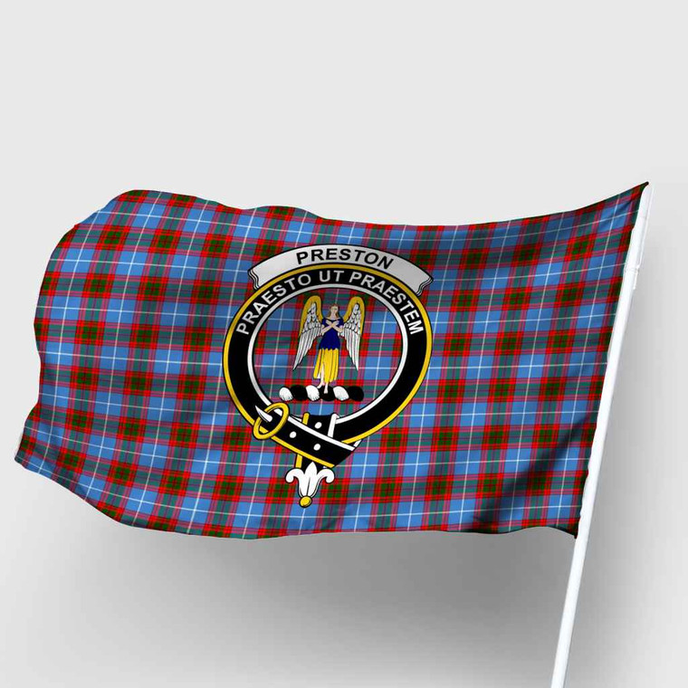 Scottish Preston Clan Crest Tartan Flag Parade Tartan Blether 2