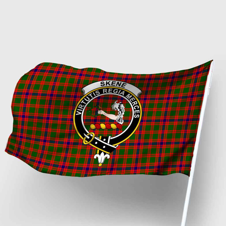 Scottish Skene Clan Crest Tartan Flag Parade Tartan Blether 2