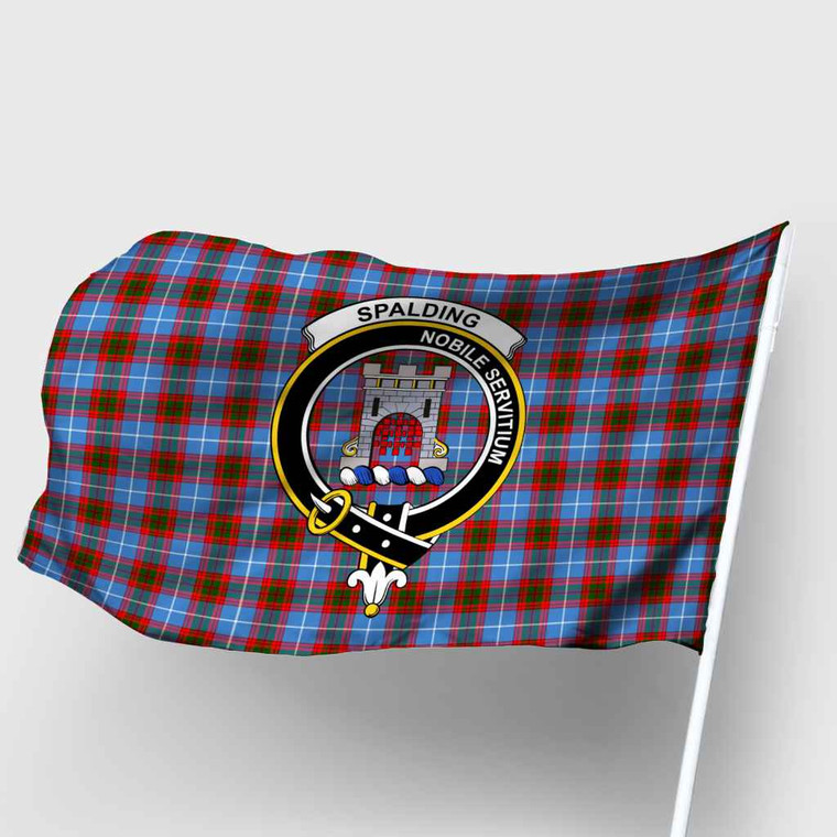 Scottish Spalding Clan Crest Tartan Flag Parade Tartan Blether 2