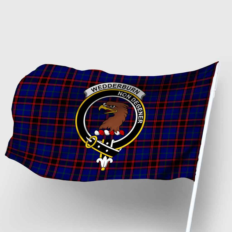 Scottish Wedderburn Clan Crest Tartan Flag Parade Tartan Blether 2