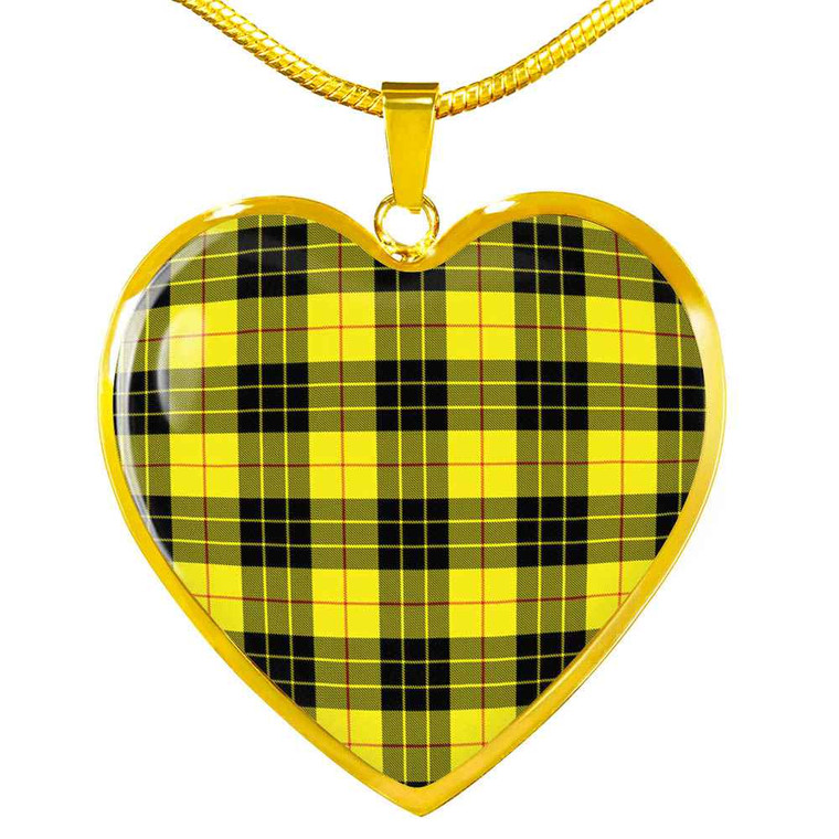 Scottish MacLeod of Lewis Modern Clan Tartan Necklace Heart Tartan Blether 2