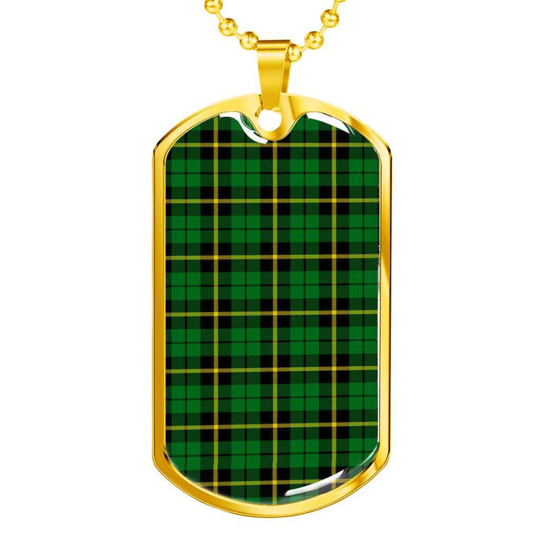 Scottish Wallace Hunting - Green Clan Tartan Military Dog Tag Necklace Tartan Blether 2