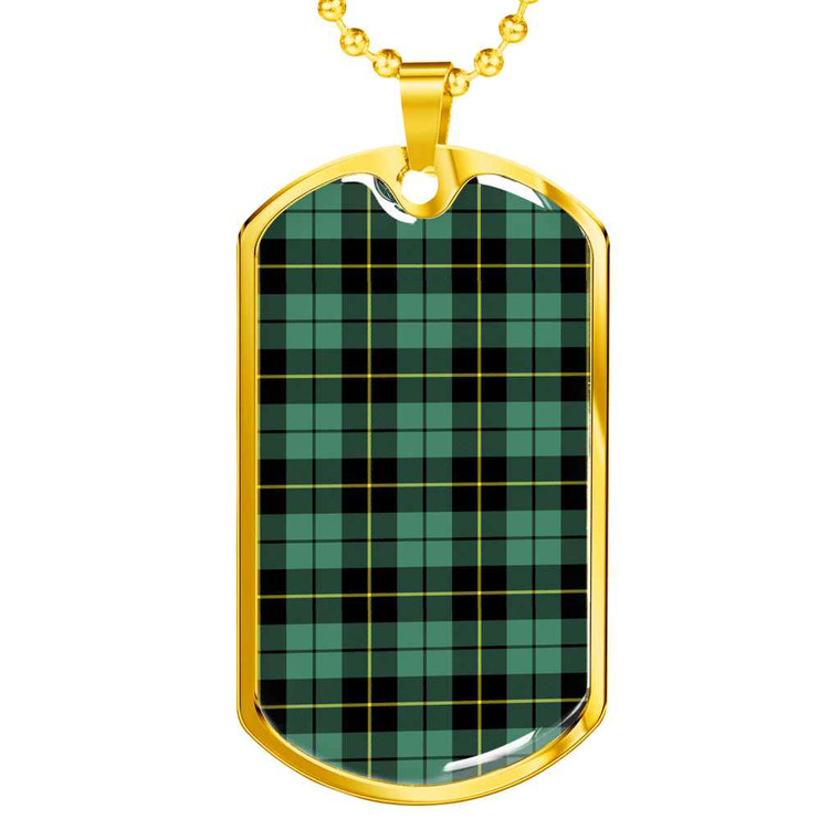 Scottish Wallace Hunting Ancient Clan Tartan Military Dog Tag Necklace Tartan Blether 2