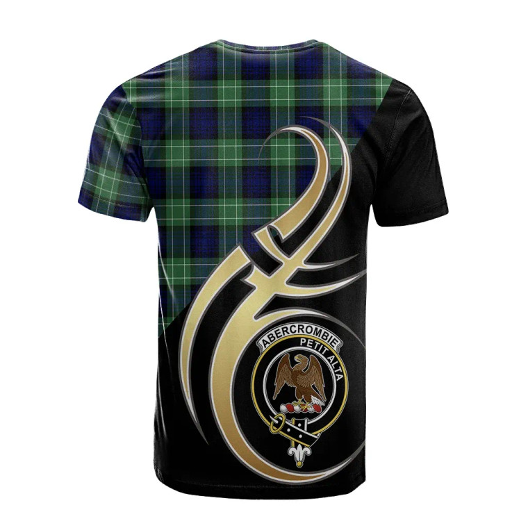 Scottish Abercrombie Clan Crest Tartan T-Shirt Believe in Me