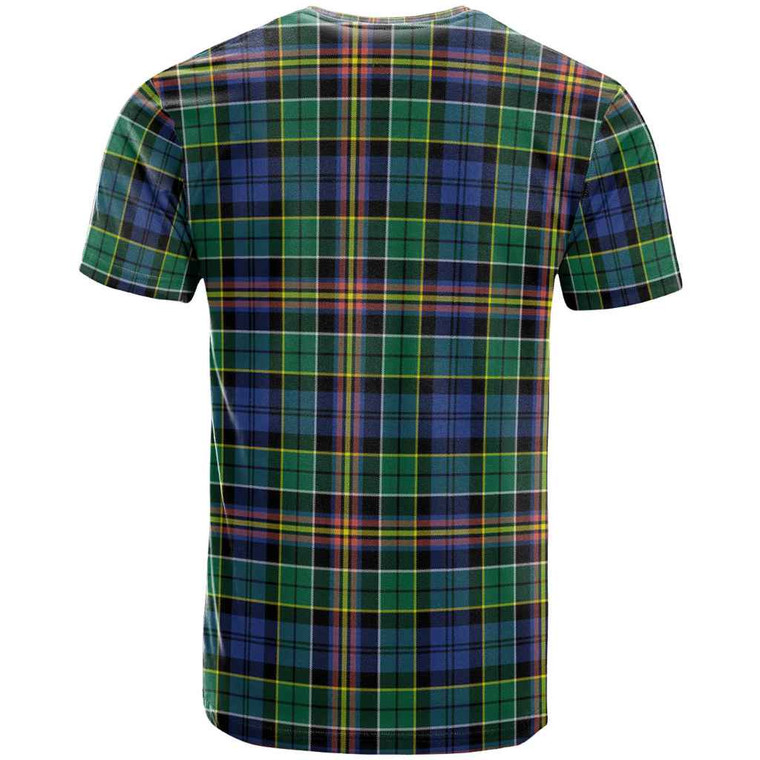 Scottish Allison Clan Tartan T-Shirt Tartan Plaid Back Side