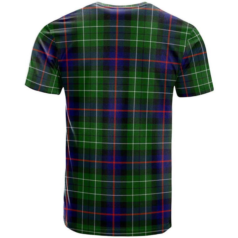 Scottish Leslie Hunting Clan Tartan T-Shirt Tartan Plaid Back Side