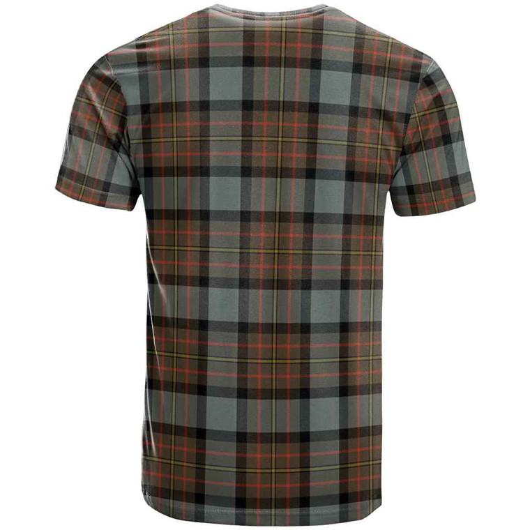 Scottish MacLaren Weathered Clan Tartan T-Shirt Tartan Plaid Back Side