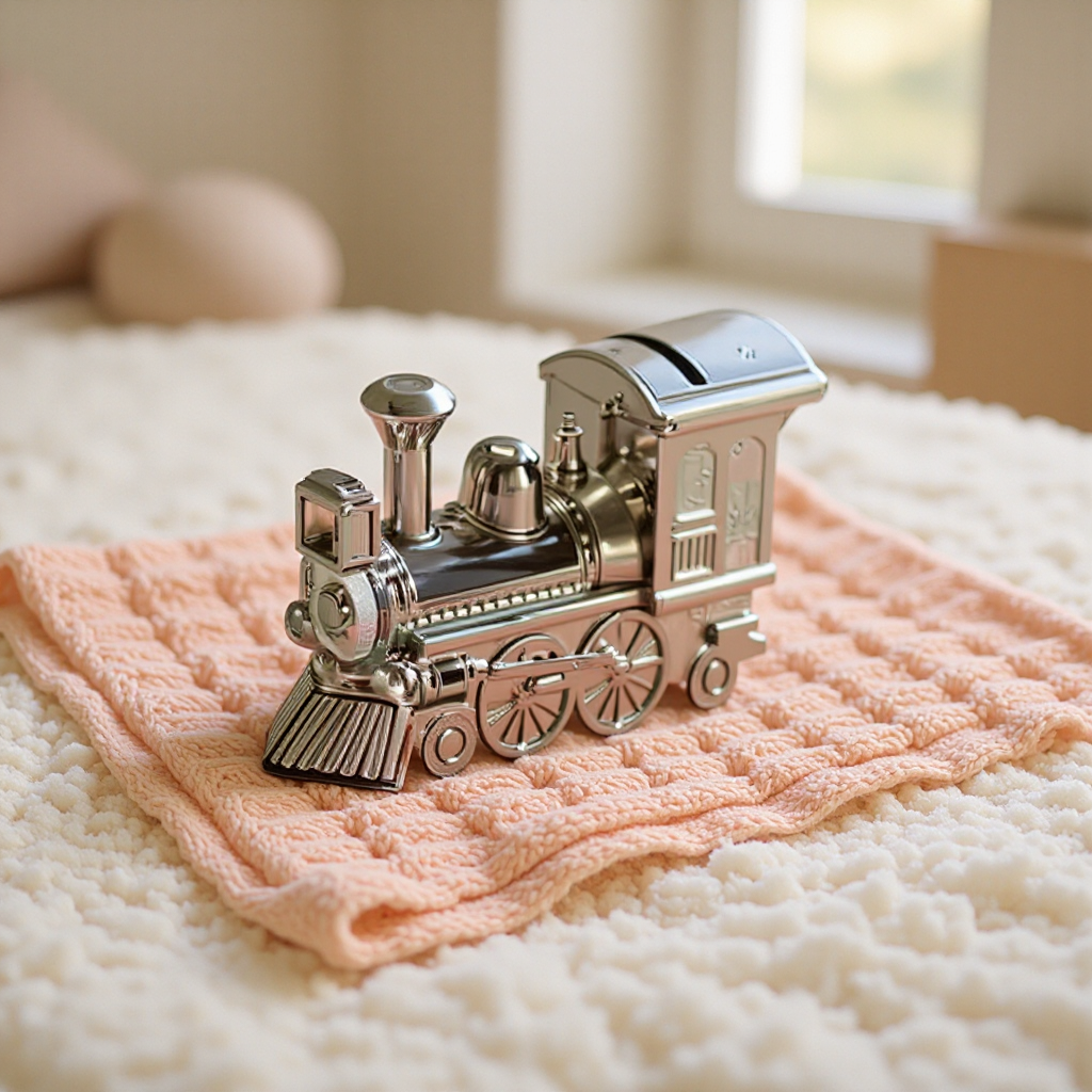 Locomotive Bank with polished finish