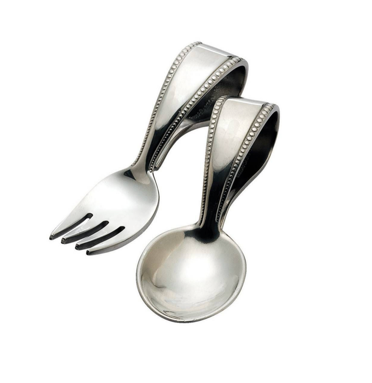 Silver Baby Spoons & Forks Sterling Silver Engraved 