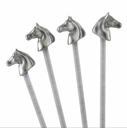 Horse Head Drink Stirrers - Set of 4