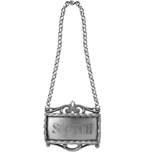 Pewter Decanter Label - Scotch