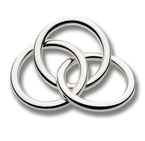 Sterling Silver Triple Ring Rattle