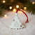 Silver plate Christmas tree ornament with engraving.