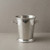 Pewter wine bucket with plain handles.
