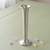Tall pewter vase with satin finish.