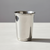 Pewter julep cup with straight lines and moldings.