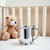 Pewter baby cup with beaded rim design.