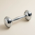 Sterling silver dumbbell baby rattle.