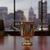 Pewter trophy cup with two handles.