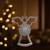 Archangel Uriel pewter ornament with radiant design.