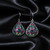 Firefly Mosaic Emerald Filigree Earrings