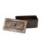 Handcrafted copper box with textured lid.