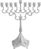 MENORAH SILVER PLATED 8.2"
