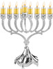MENORAH SILVER PLATED 9"