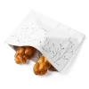 Challah Pouch - Embroidered - Leaf - Silver