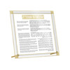 CHANUKAH BRACHOS BASIC TABLE TOP TRANSLITERATED GOLD