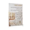 FDT CHANUKAH BLESSING LUCITE ARTSCROLL CARD JERUSALEM FIRE