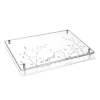 Challah Board Leaf Silver