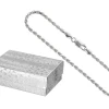 ZJ STERLING SILVER ROPE CHAIN