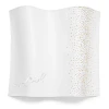 Pu Leather Challah Cover - Embroidered Crystal Stone Silver
