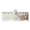 Painted Menorah - Metal  - Fire-Safe Inserts