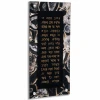 Resin Asher Yatzar Wall - Art - Black & Gold - 8X16