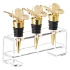 Wine Stoppers - Gold - Butterfly - Set Of 3