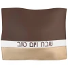 Challah Cover Horizontal Li - Gold/White/Tose Gold