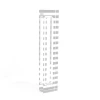Mezuza Holder Silver - Glitter 6"
