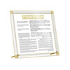 Classic 2.0 Chanukah Brachos Basics Tabletop - Gold / Transliterated