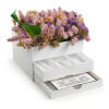 Bencher Vase Silverware Caddy  Purple