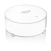 Round Matzah Box - Silver + Silver