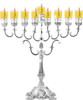 Menorah Silver Plated 13" Height