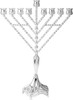 Menorah Silver Plated Rambam 18" Height