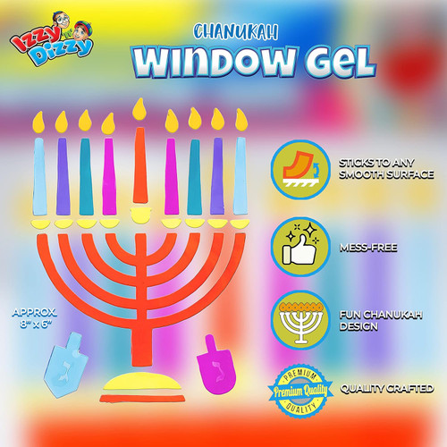 Window Gel Menorah Window Gel