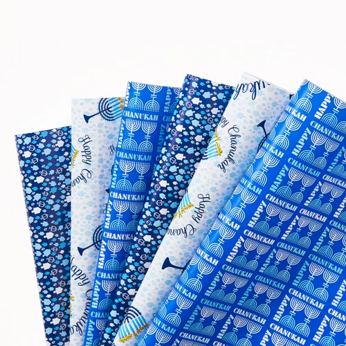 RL CHANUKAH GIFT WRAP, 3 ASST. STYLES ROLL