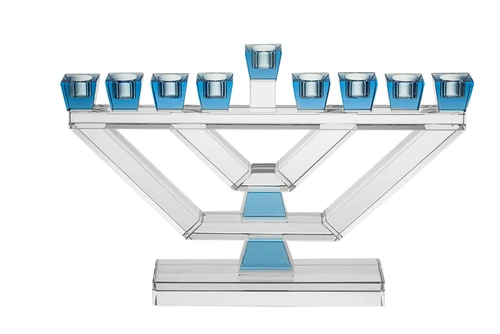 MENORAH CRYSTAL BLUE