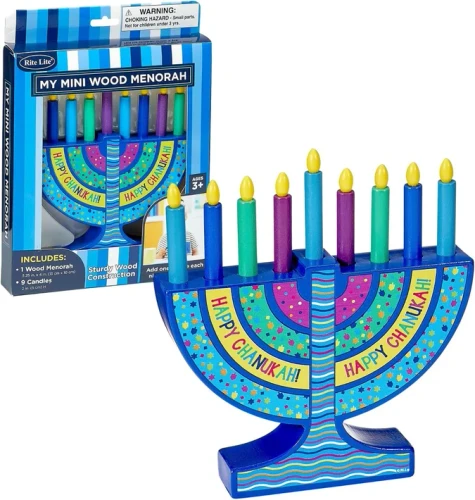 RL MENORAH WOOD MINI