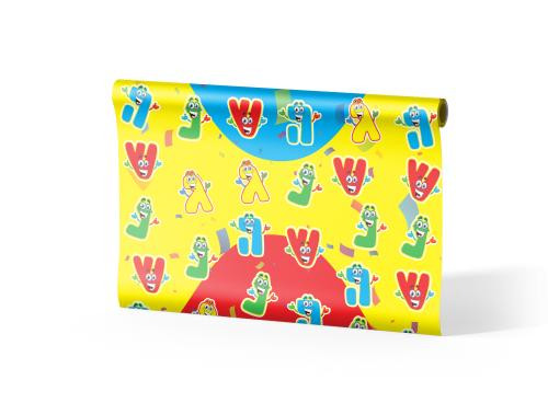 WF WRAPPING PAPER DREIDEL WRAPPING PAPER